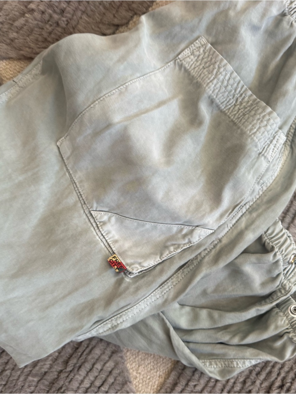 FLAP/SNAP FREECITY MATTE/SATIN AIRJUMP pant - silver rock - - Picture 9 of 10